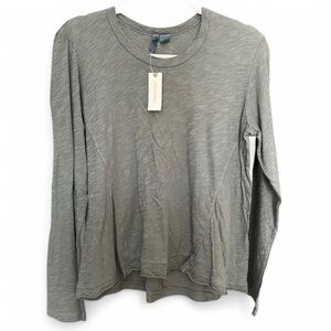 NWT Anthropologie Left of Center Moss Green Long Sleeve Top - Size M